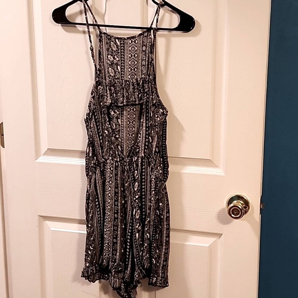 American 🦅 Eagle Romper - Halter top w open back🖤